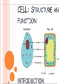 Cell: Definition, Structure and Functions