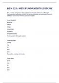 BSN 225 - HESI FUNDAMENTALS EXAM&vert;UPDATED&VERIFIED&vert;100&percnt;SOLVED&vert;GUARANTEED SUCCESS