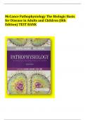 McCance Pathophysiology The Biologic Basis for Disease in Adults and Children &lpar;8th Edition&rpar; TEST BANK