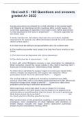 Hesi exit 5 - 160 Questions and answers graded A&plus; 2022&sol;2023