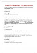 Psych 105 &vert;160 questions &vert; with correct answers