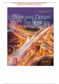Solutions for Business Driven Technology, 10th Edition by Paige Baltzan