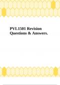 PVL1501 Revision Questions & Answers.