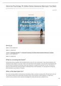 Abnormal Psychology 7th Edition Nolen-Hoeksema Marroquin Test Ban.