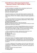 NCLEX RN Exam &lpar;2023&rpar; Exam Question Bank &lpar;Test Bank Latest Edition 2023-24&comma; Grade A&plus;&comma; 100&percnt; Verified&rpar;