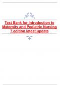 Test Bank for Introduction to Maternity and Pediatric Nursing 7 edition latest update.pdf