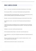 MAC AMCA EXAM 2023 WITH 100&percnt; CORRECT ANSWERS