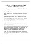 AH2 EXAM 1&colon; Cary Review&colon; Maryville NURS623 Questions With Complete Solutions