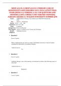 NURS 6541 LATEST 5 FINAL  EXAMS 2023-2024 &sol; NURS 6541 PRIMARY CARE OF ADOLESCENTS AND CHILDREN 2023&sol;2024 LATEST 5 FINAL  EXAMS &lpar;VERSIONS 1-5&rpar; ALL 500 QUESTIONS AND  100&percnt; CORRECT VERIFIED ANSWERS WALDEN UNIVERSITY&vert; AGRADE