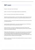 RBT exam 2023 with 100&percnt; correct answers