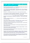 SAFe Agile Product Management &lpar;APM&rpar; Questions with 100&percnt; Correct Answers 2023