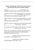 AMTEC&colon; Fundamentals of Controls & Instrumentation &lpar;AMT1061&rpar; Questions With Complete Solutions