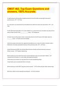 CMGT 462&comma; Top Exam Questions and  answers&comma; 100&percnt; Accurate&period;