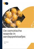 De osmotische waarde in aardappelstaafjes