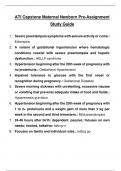 ATI Capstone Maternal Newborn Pre-Assignment Study Guide 2023