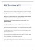 D017 School Law - WGU exam 2023 with 100&percnt; correct answers