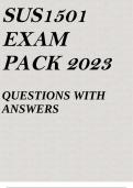 SUS1501 EXAM PACK 2023