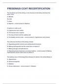 FRESENIUS CCHT RECERTIFICATION&vert;UPDATED&VERIFIED&vert;100&percnt; SOLVED&vert;GUARANTEED SUCCESS