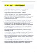 LETRS UNIT 2 ASSESSMENT
