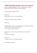 Flight Paramedic questions with correct answers