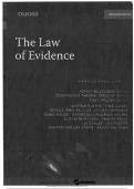 LAWS3EV - THE LAW OF EVIDENCE