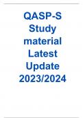 QASP-S Study material Latest Update 2023/2024