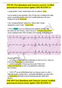 FM 291 Test Questions and Answers correct &sol;verified guaranteed success latest update 2023 RATED A&plus;