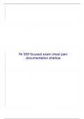 Nr 509 focused exam chest pain documentation shadow