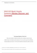 SOCS 325 Week 3 Article Summary (Review, Discover, and Comment)