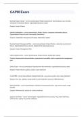 CAPM EXAM 2023 WITH 100&percnt; CORRECT ANSWERS