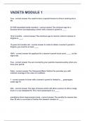 VADETS MODULE 1&vert;UPDATED&VERIFIED&vert;100&percnt; SOLVED&vert;GUARANTEED SUCCESS