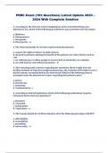 PEBC Exam &lpar;103 Questions&rpar; Latest Update 2023 &ndash; 2024 With Complete Solution