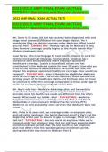 2022&sol;2023 AHIP FINAL EXAM &lpar;ACTUAL TEST&rpar;244 Questions and Correct Answers&period;