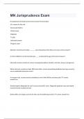 MN Jurisprudence exam 2023 with 100&percnt; correct answers