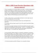 PRSA APR Exam Practice Questions with correct answers
