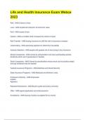 Life and Health Insurance Exam Webce 2023