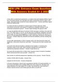 HESI LPN- Entrance Packaged Exams &commat; 2023