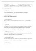 MPOETC certification test COMPLETE SOLUTION &ast;&ast;&ast;