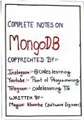 mongoDB notes