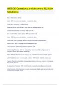 WEBCE Questions and Answers 2023 &lpar;A&plus; Solutions&rpar;