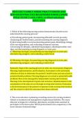 HESI EXIT FAMILY NURSE PRACTITIONER AND ADVANCED PRACTICE REGISTERED NURSE &lpar;APRN&rpar; FINAL EXAM 2-with 100&percnt; verified solutions-2023-2024