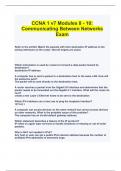   CCNA 1 v7 Modules 8 - 10&colon; Communicating Between Networks Exam