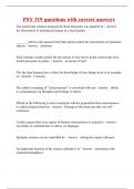 PSY 319 questions with correct answers
