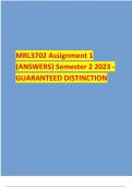 MRL3702 Assignment 1 (ANSWERS) Semester 2 2023 - GUARANTEED DISTINCTION 