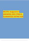 INC3701 Assignment 4 (ANSWERS) 2023 (793615) - GUARANTEED DISTINCTION 