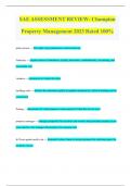 SAE ASSESSMENT REVIEW- Champion Property Management 2023 Rated 100%