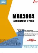 MBA5904 PORTFOLIO 2023