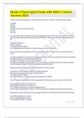 Qualys Cloud Agent Exam with 100&percnt; Correct Answers 2023