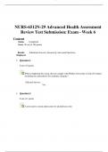 NURS-6512N-29 Advanced Health Assessment Review Test Submission: Exam - Week 6