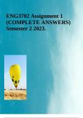 ENG3702 Assignment 1 (COMPLETE ANSWERS) Semester 2 2023